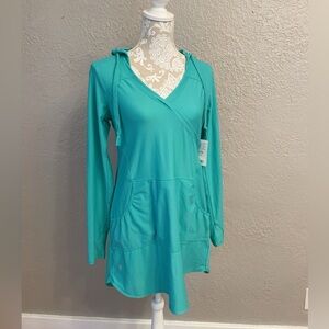 Athleta Wick-It Hooded Tunic Top – Women’s Medium (NWT)